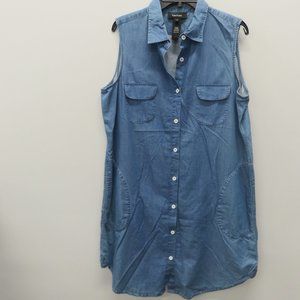 5/$25 💬 Karen Kane Denim-Blue Sleeveless Dress- Size M
